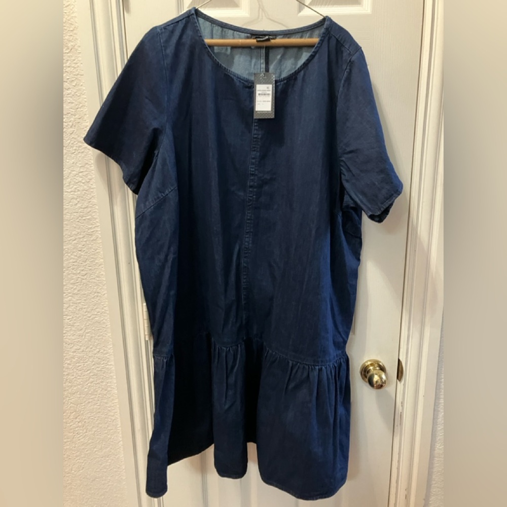 City Chic Dark Indigo Denim Dress